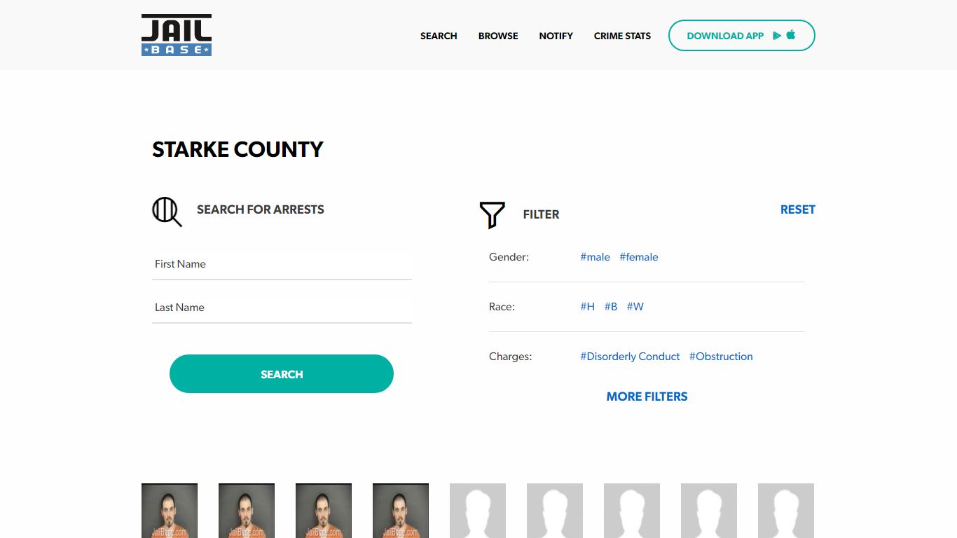 Starke County Jail Inmate Search and Mugshots | JailBase